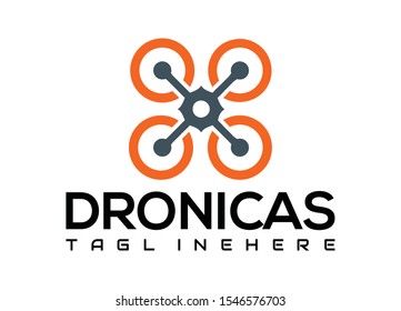 inspiration for the design of the drone logo vector
