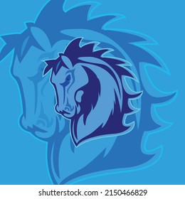 inspiration esport horse logo design