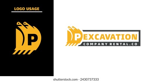 Inspiration of the excavator engine industry's logo design