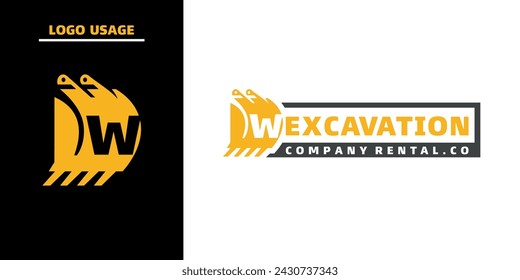 Inspiration of the excavator engine industry's logo design