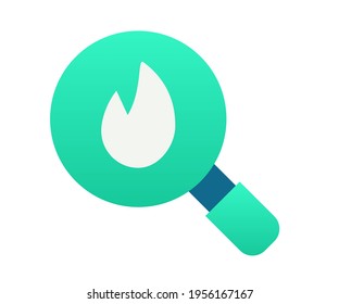 inspiración explorar búsqueda icono aislado único con estilo de degradado