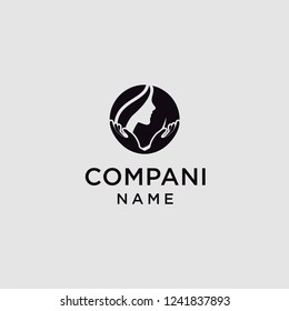 Inspiration of face logo design and hand therapy