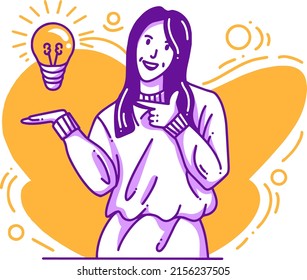Diseño de línea plana de inspiración para su empresa