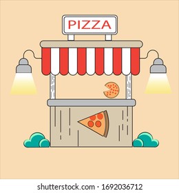 the inspiration of a grocery pizza shop
