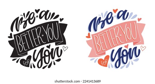 Inspiration hand drawn doodle motivation lettering poster, t-shirt design, mug print.