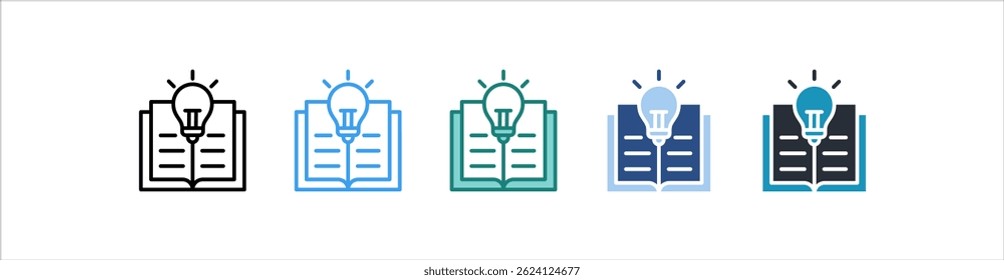 Inspiration Icon In Different Style Vector