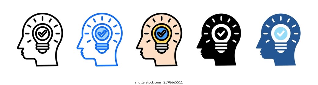 Inspiration Icon Set Multiple Style Collection