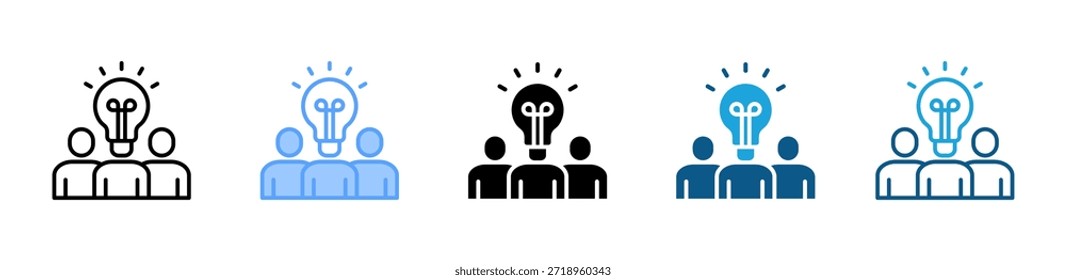 Conjunto de iconos de Inspiración colección de estilos múltiples