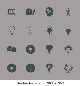 inspiration icon set with speech bubbles, money ideas and find concept vector illustration