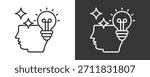Inspiration Icon Set Vector Collection Isolated In Black And White
