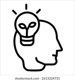 Inspiration Icon Suitable For Various Design Purpose