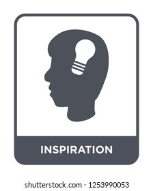 inspiration icon vector on white background, inspiration trendy filled icons from General collection, inspiration simple element illustration