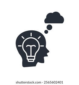 inspiration icon. vector.Editable stroke.linear style sign for use web design,logo.Symbol illustration.