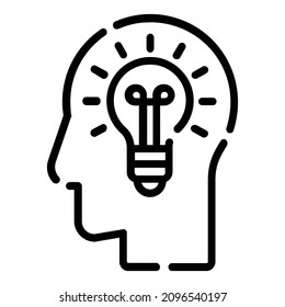 Inspiration icon,creative and lightblub icon,thinking icon,vector high quality