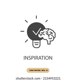 inspiration icons  symbol vector elements for infographic web