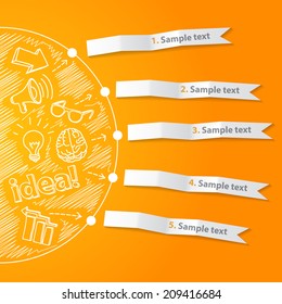 Inspiration idea concept modern design template vector