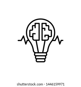 inspiration and intelligence icon- vector. perfect idea icon. web design and mobile design. white background