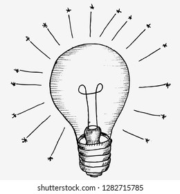 inspiration, lamp, sketch