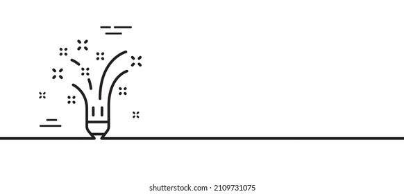 Inspiration line icon. Creativity pencil sign. Graphic art symbol. Minimal line illustration background. Inspiration line icon pattern banner. White web template concept. Vector
