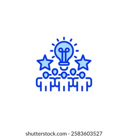 Inspiration line icon. Universal creative premium symbol. Vector sign icon logo template. Vector illustration