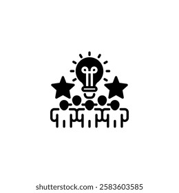 Inspiration line icon. Universal creative premium symbol. Vector sign icon logo template. Vector illustration