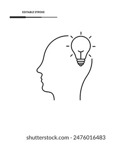 Diseño de Vector de iconos de línea de Inspiración.
