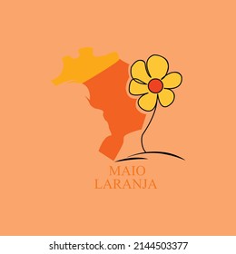 inspiration maio laranja vector for design