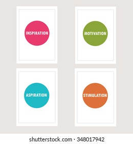Inspiration Motivational Typography on Beige Color Vector Background Design. Vector Background Design.