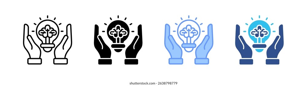 Inspiration Multi Style Icon Set Vector