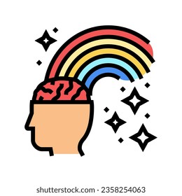inspiration muse succes challenge color icon vector. inspiration muse succes challenge sign. isolated symbol illustration