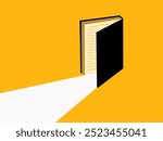 Inspiration. open big book. vector