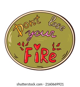 Inspiration ptintable sticker for daily planner in doodle style. Optimistic quote for scrapbooking. 