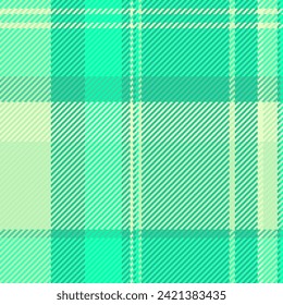 Comprobación de patrones sin problemas de inspiración, instalación de recubrimiento de tela de fondo. Textil tartán vectorial de textura de alfombra en teal y color claro.