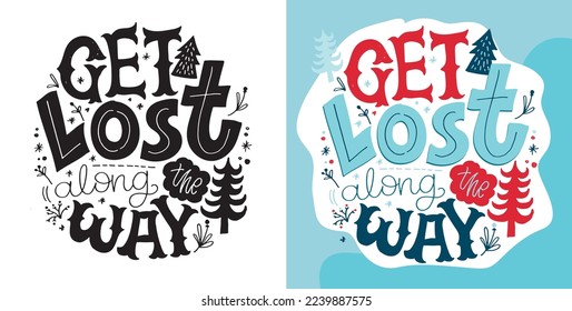 Inspiration slogan for print and poster design. Hand drawn motivation lettering phrase in modern calligraphy style.  Vector