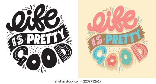 Inspiration slogan for print and poster design. Hand drawn motivation lettering phrase in modern calligraphy style.  Vector