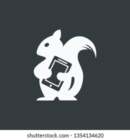 inspiration for squirrels holding cellphones