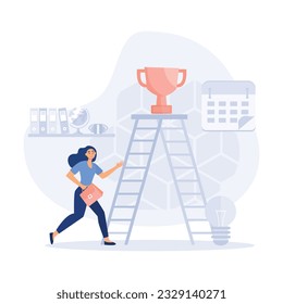 Inspiration for success. flat vector modern illustration