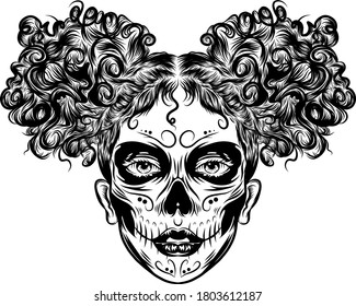 The inspiration tattoo of the naughty girl with the bunny hair band 