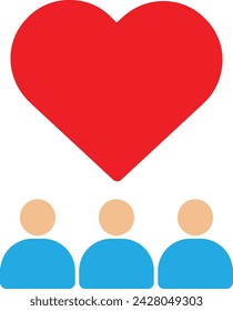 Inspiration Team Building Icon Vector Fla Illustration