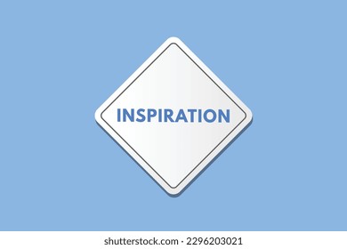 Inspiration text Button. Inspiration Sign Icon Label Sticker Web Buttons