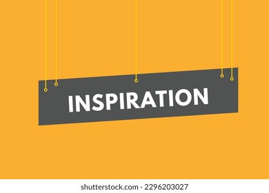 Inspiration text Button. Inspiration Sign Icon Label Sticker Web Buttons