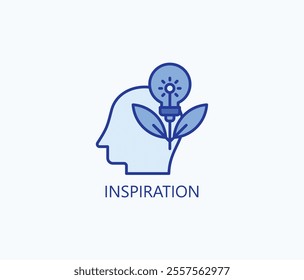 Inspiration vector, icon or logo sign symbol illustration