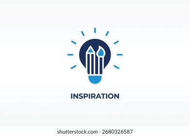 INSPIRATION vector, icon or logo sign isolated symbol illustration