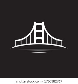INSPIRACIÓN DEL PUENTE DE LOGOTIPO VECTOR