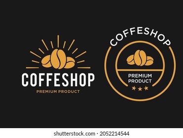 inspiration vintage coffee emblem logo