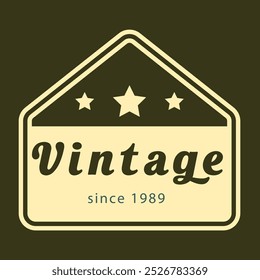 Inspiration vintage retro logo design, stylist shape vintage logo design,