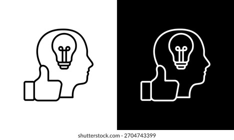 Diseño de conjunto de iconos blancos de Inspiración