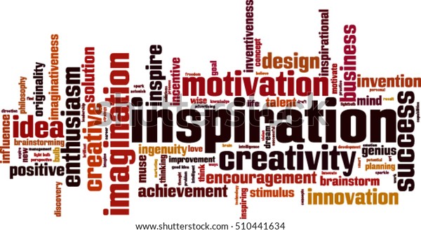 Inspiration Word Cloud Concept Vector Illustration Stock Vector ...