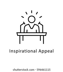 Inspirational Appeal Vector Line Icon