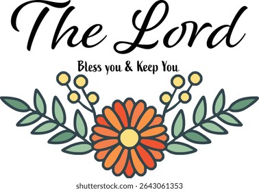Inspirational Bible Verse Typography design for print 